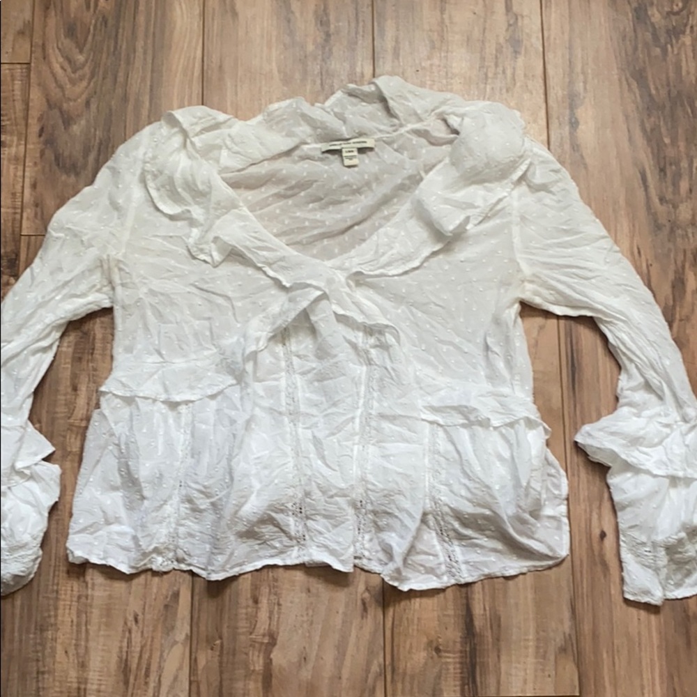 American Eagle long sleeve white top🤍